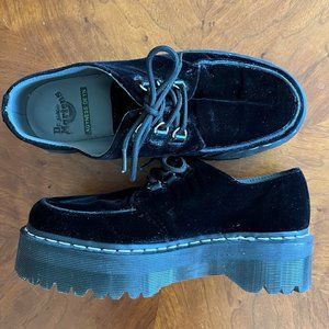 Like New - Dr Martens Velvet Platform Aggy Creepers US Size 7